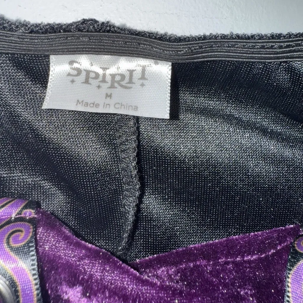 Spirt Halloween Witch Costume Dress Womens Size Medium Black Purple Cosplay Goth - Image 6