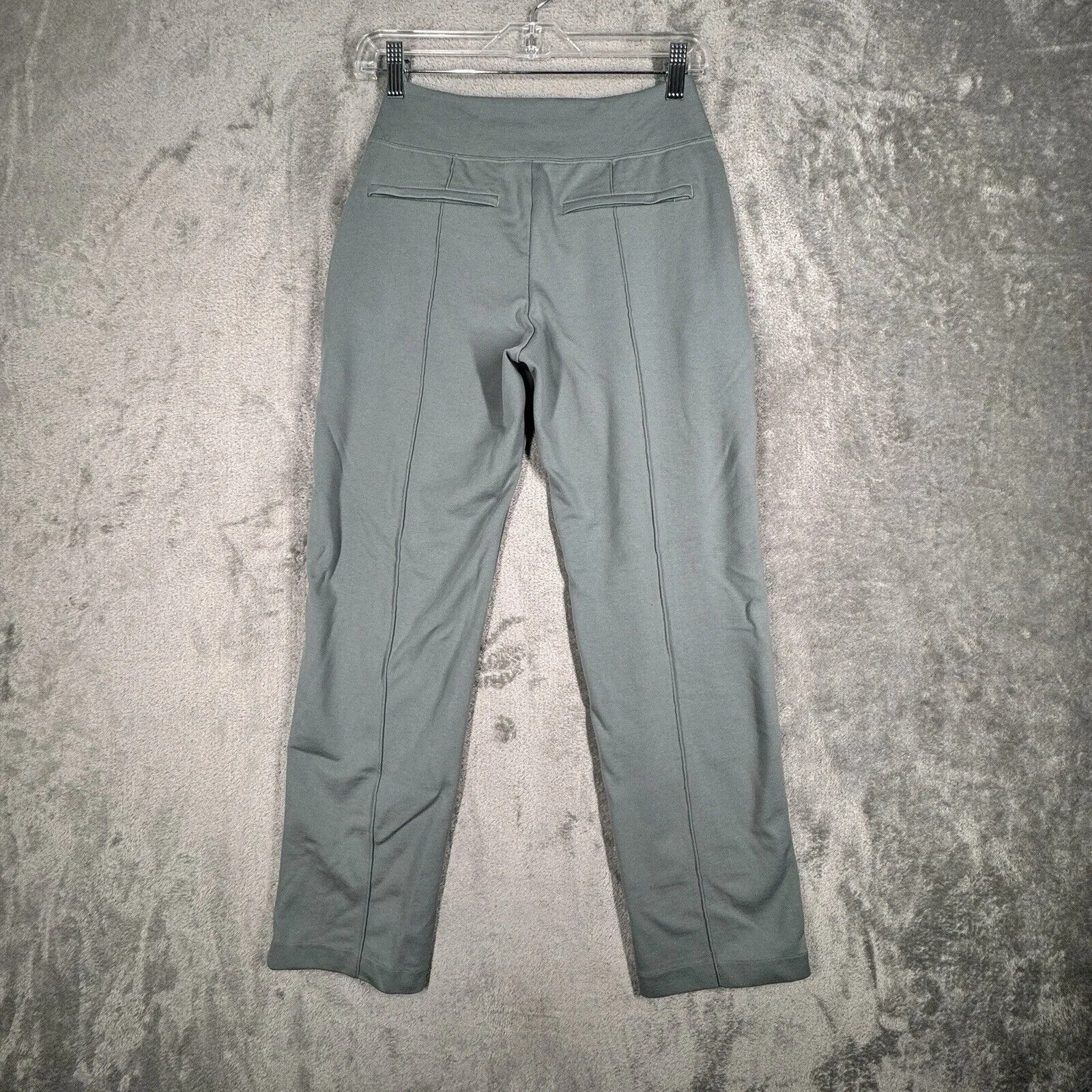 Athleta Pants Women 2‎ Petite Gray Sage Green Eastbound Straight Pant Athleisure - Image 3