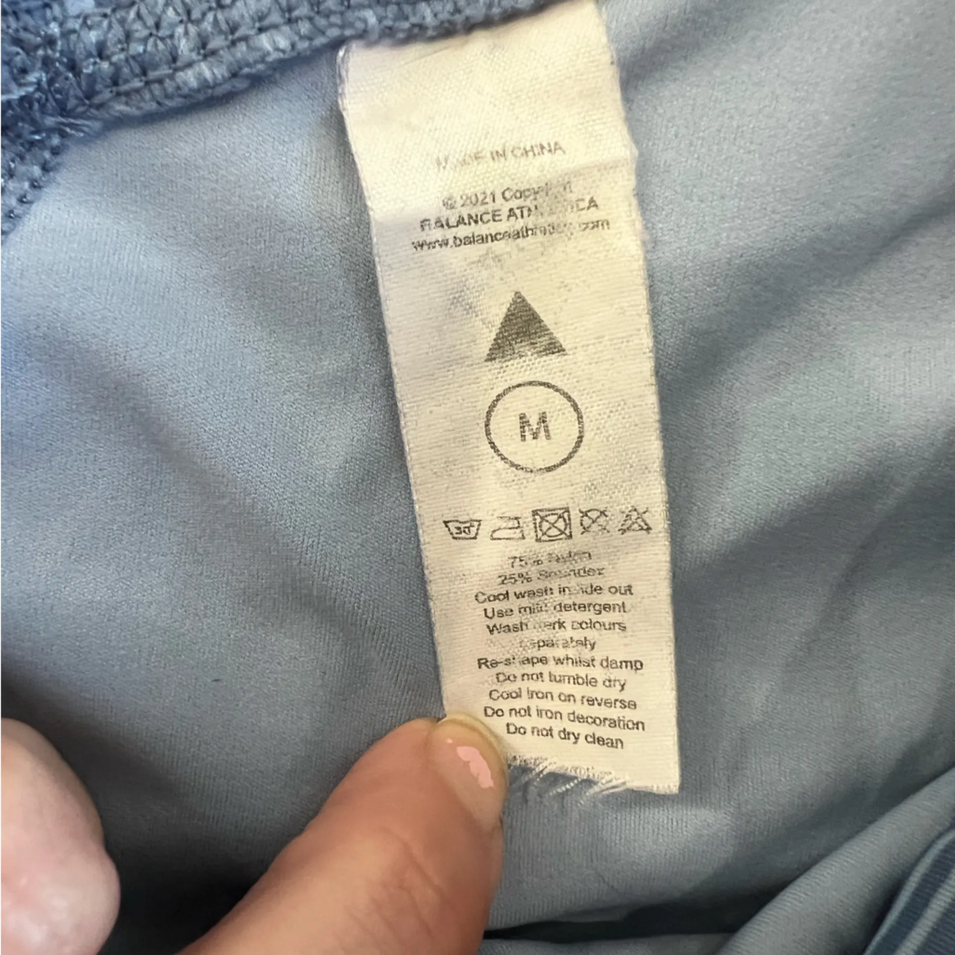 Balance Athletica (Vitality) Blue and White stripe Sz M - Image 3