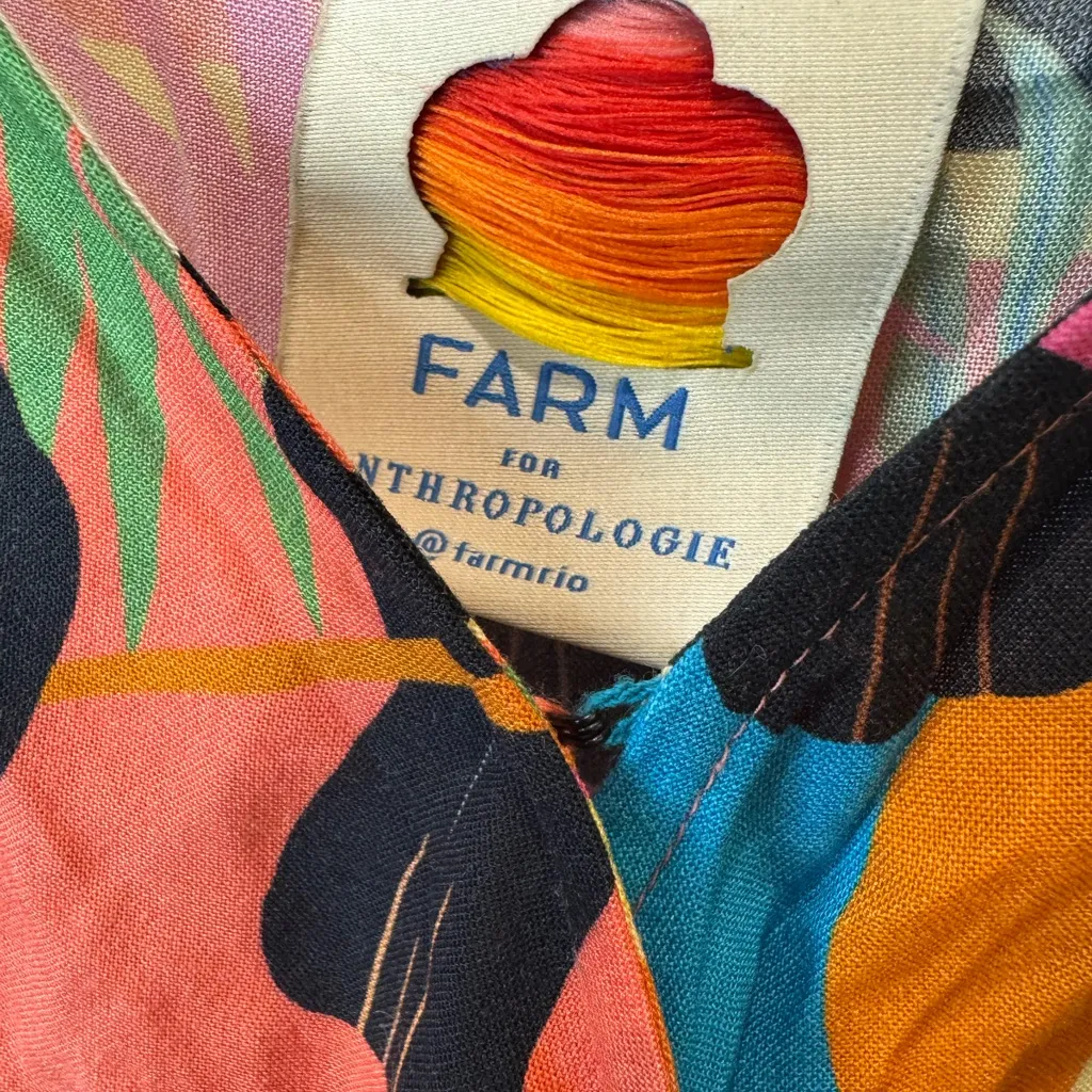 Farm Rio Anthropologie Toucans Wrap Maxi‎ Dress Size XS - Image 7