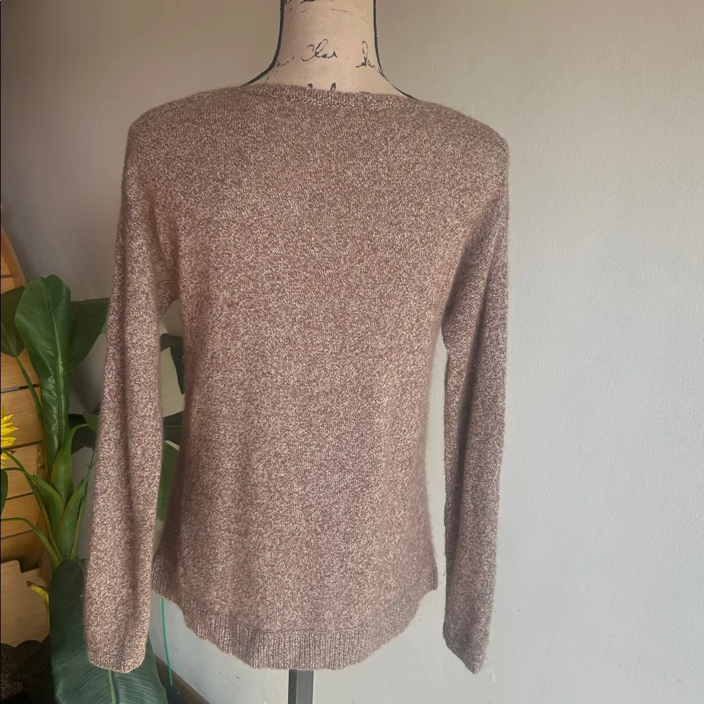 J. McLaughlin Cashmere Tan Beige Sweater Size Small - Image 2