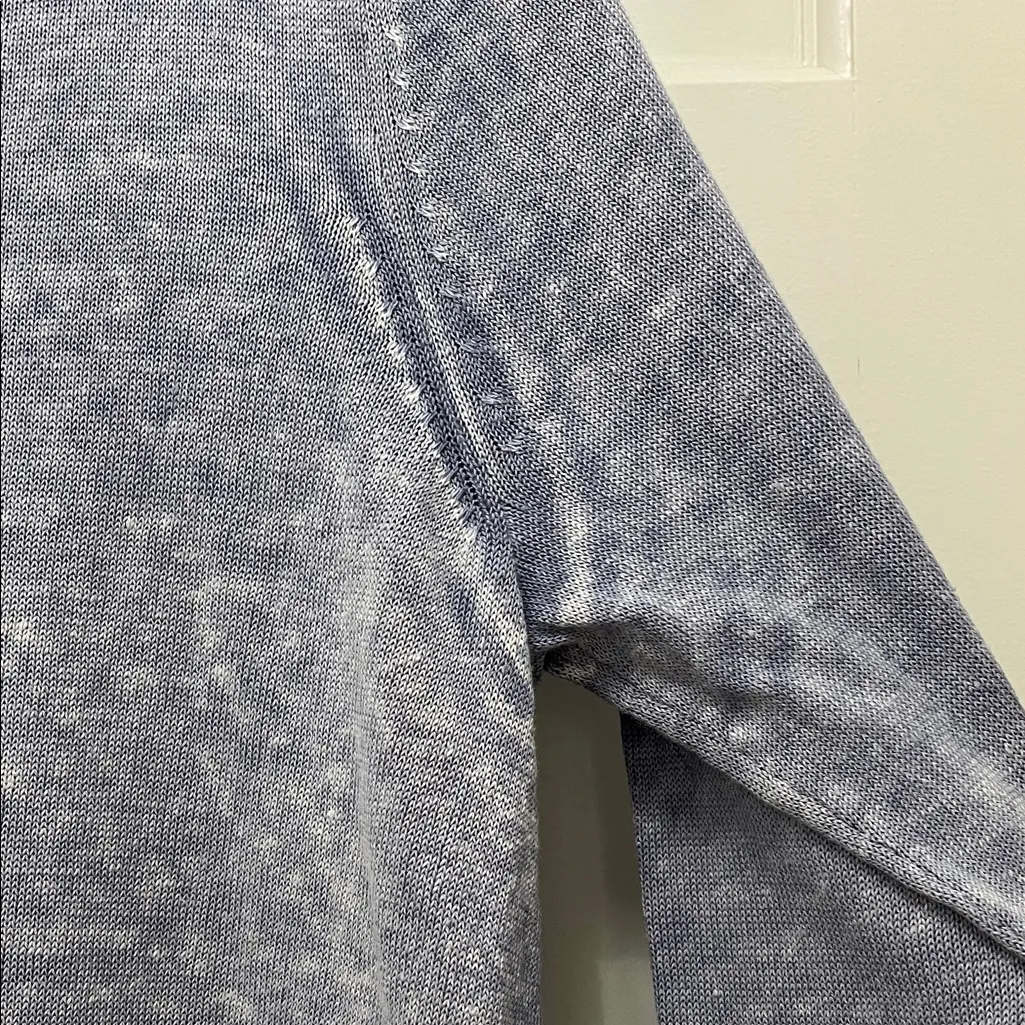 Pure Jill by J. Jill Light Blue Linen Cotton Modal Tunic Knit Top - Image 14