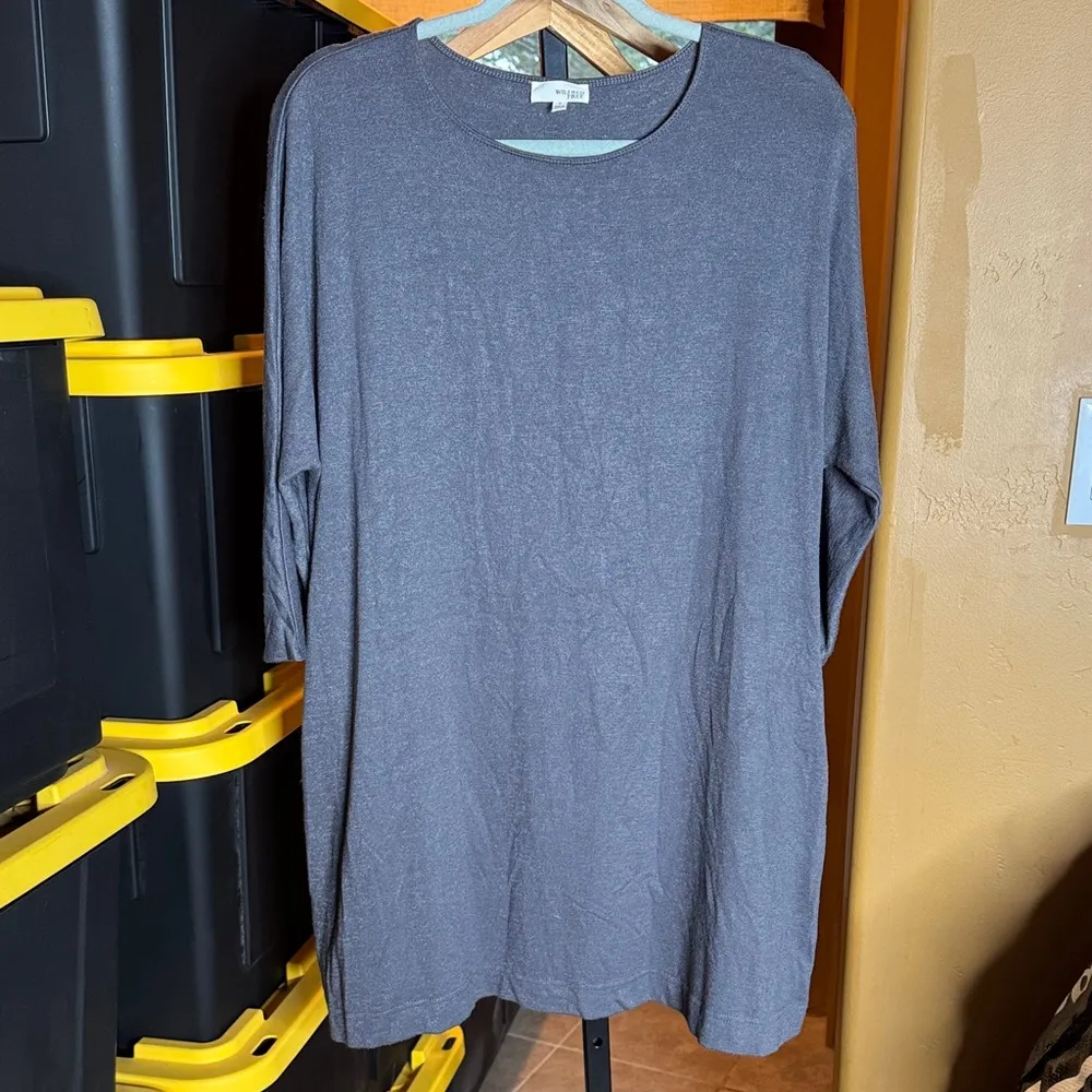 Aritzia Wilfred Free Cober T Shirt Dress in Charcoal Gray Size Small - Image 2