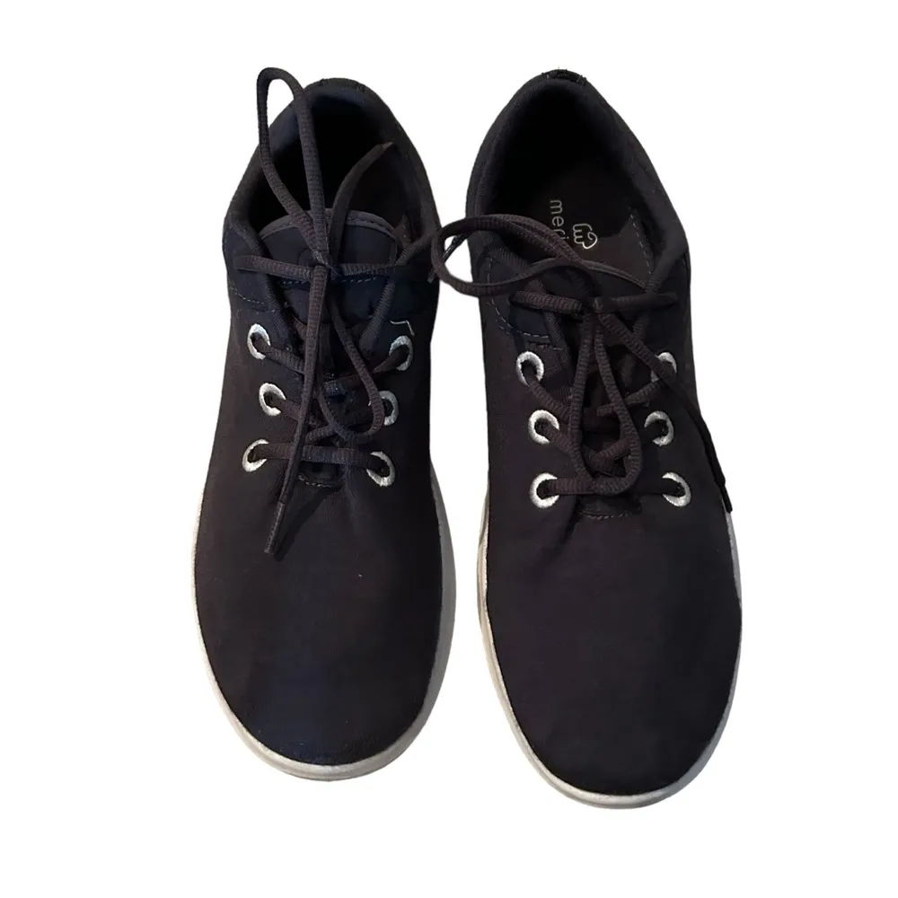 Merinos Navy Australian Merino Wool Machine Washable Size 9 Lace Up Sneakers. - Image 2