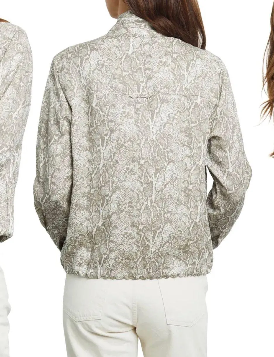 Tennessee Snakeskin Print Linen Blend Jacket Size XLarge NWT - Image 3