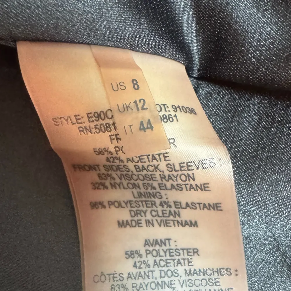 Women's Elie Tahari Nadia Sheath Dress Size 8 Blue Watercolor Black - Image 6