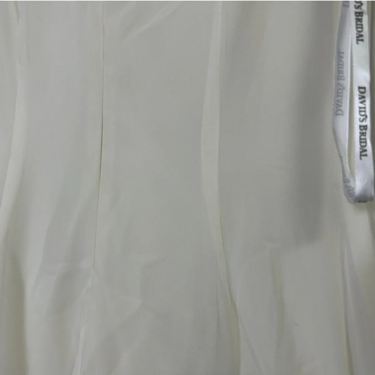 David’s Bridal Ivory Ruffle Gown Size 8 Chiffon Formal Wedding Guest‎ Dress - Image 14