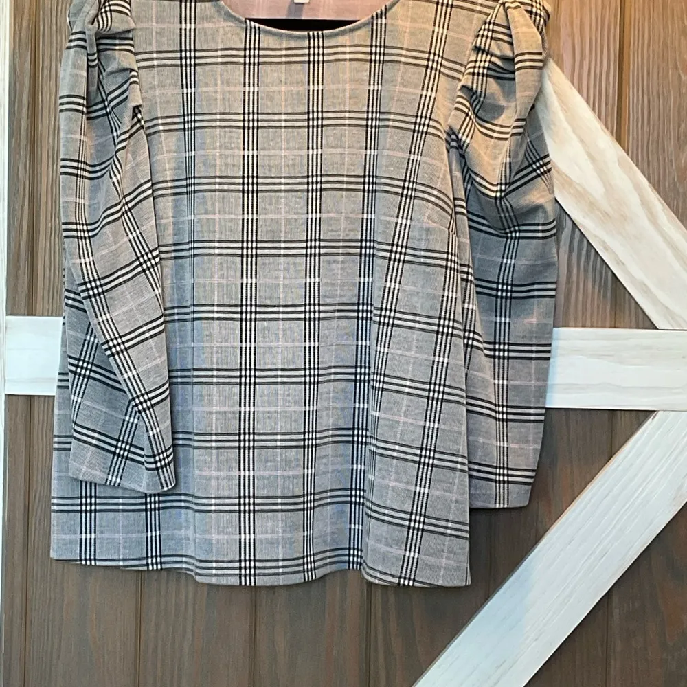 Cato Black and White Boxy Blouse - Image 3