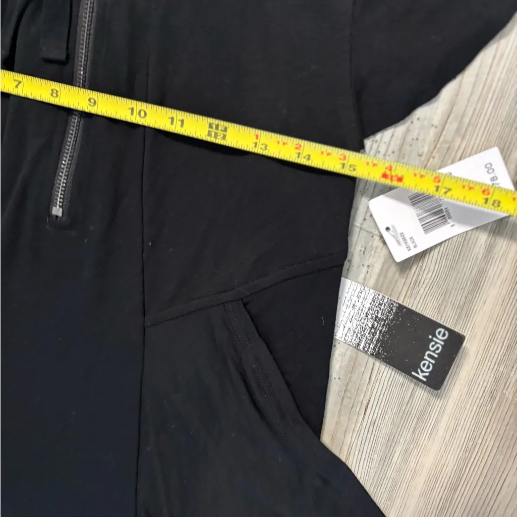 Kenzie dress NWT in a versatile black color. Features a modern funnel/cowl neckl - Image 6