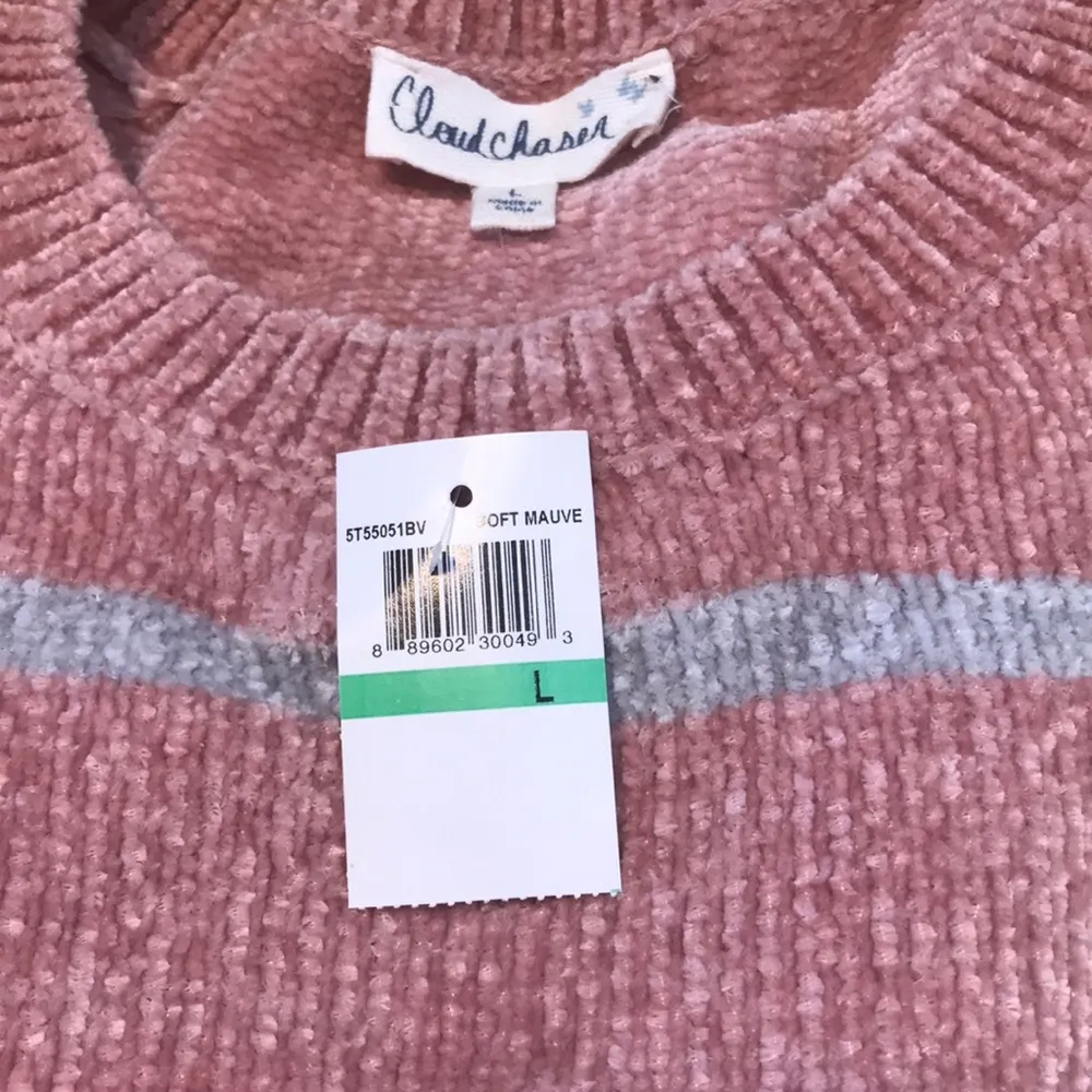 NWT Cloud Chaser Jr L Soft Mauve Cropped Sweater - Image 3