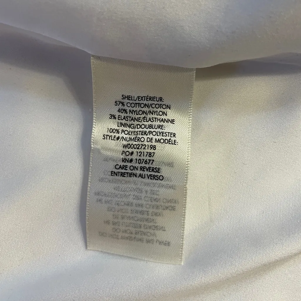 Alice + Olivia Classics Jerri Collarless White Blazer Minimal Office- Sz 10 🧡🎀 - Image 14