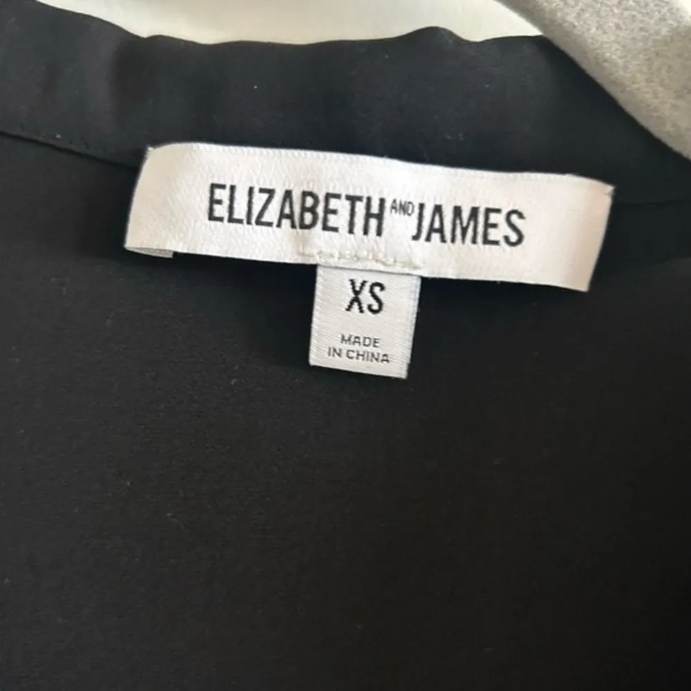 ELIZABETH & James Belinda Silk Black Blouse - Image 6