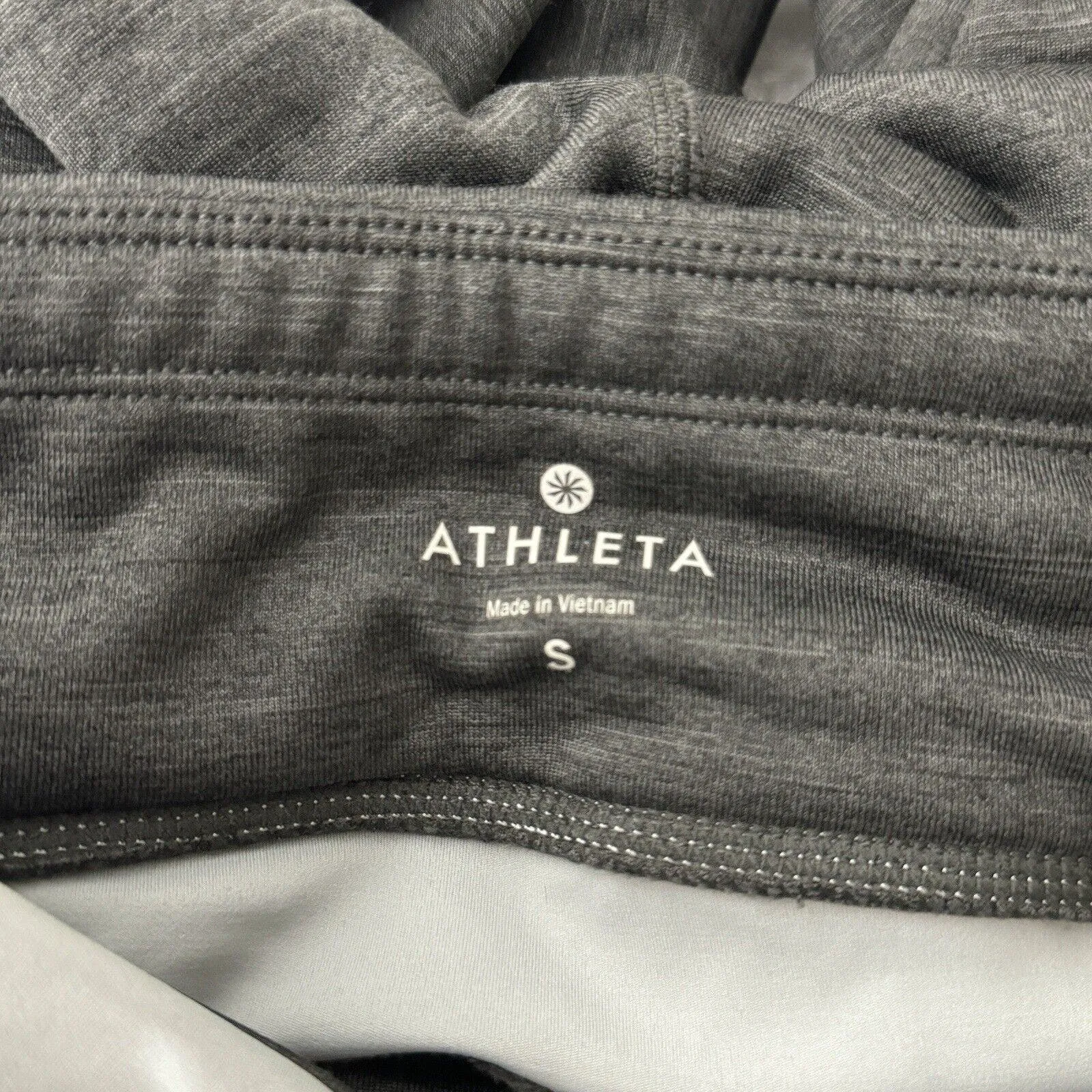 Athleta Pants Womens Small Black Gray Leggings Power Lift Thermal Gym Athleisure - Image 5