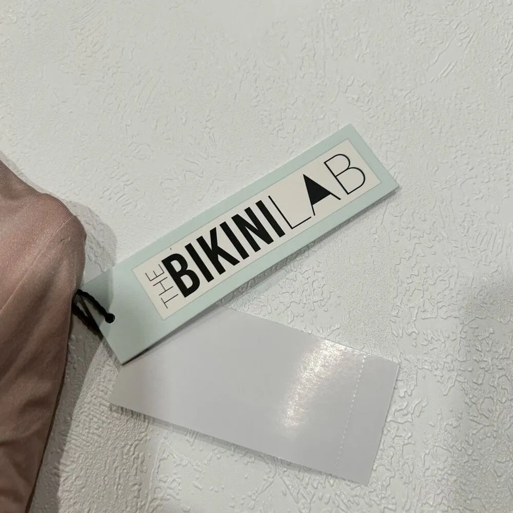 Bikini Lab Mauve High Neck Bikini Top | Strappy Front | NWT | Size L - Image 3