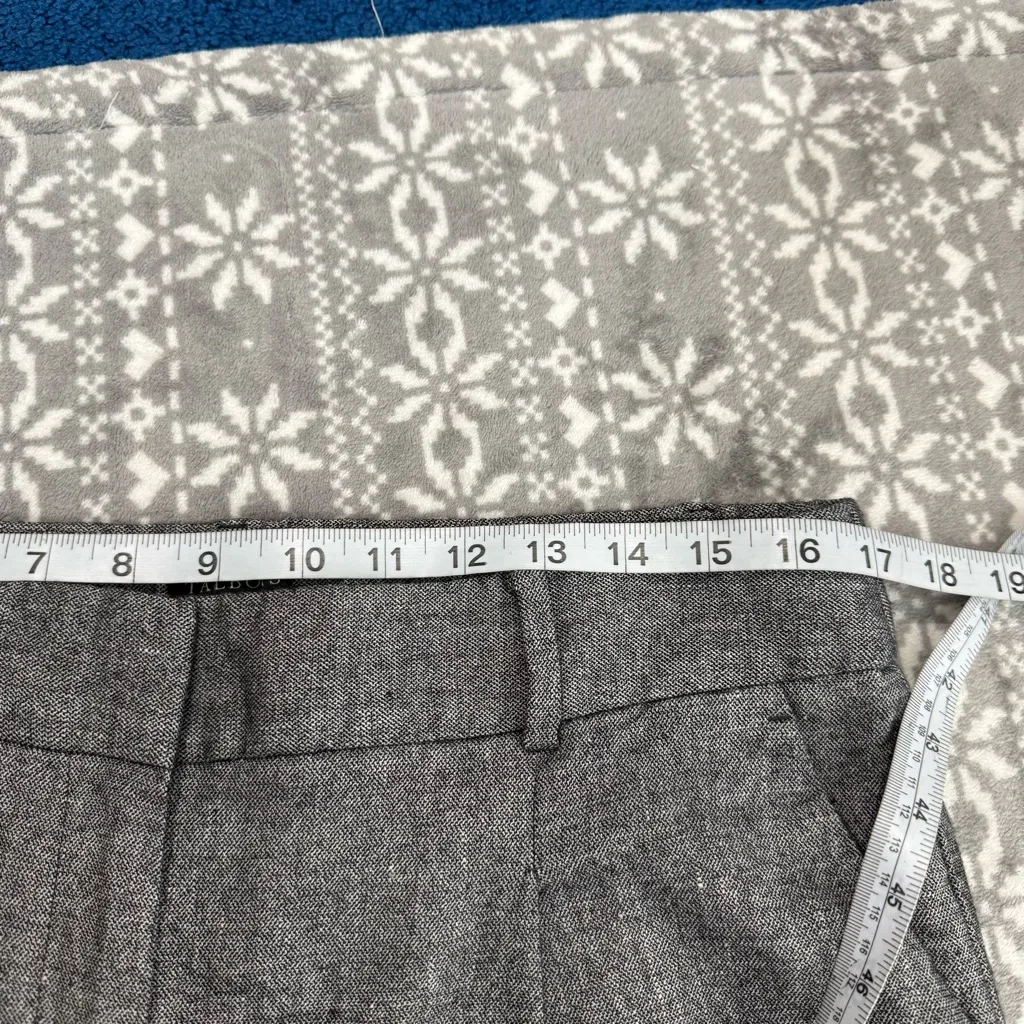 Talbots Bristol‎ Dress Ankle Straight Pant Pascala Textured Gray Size 12 - Image 9