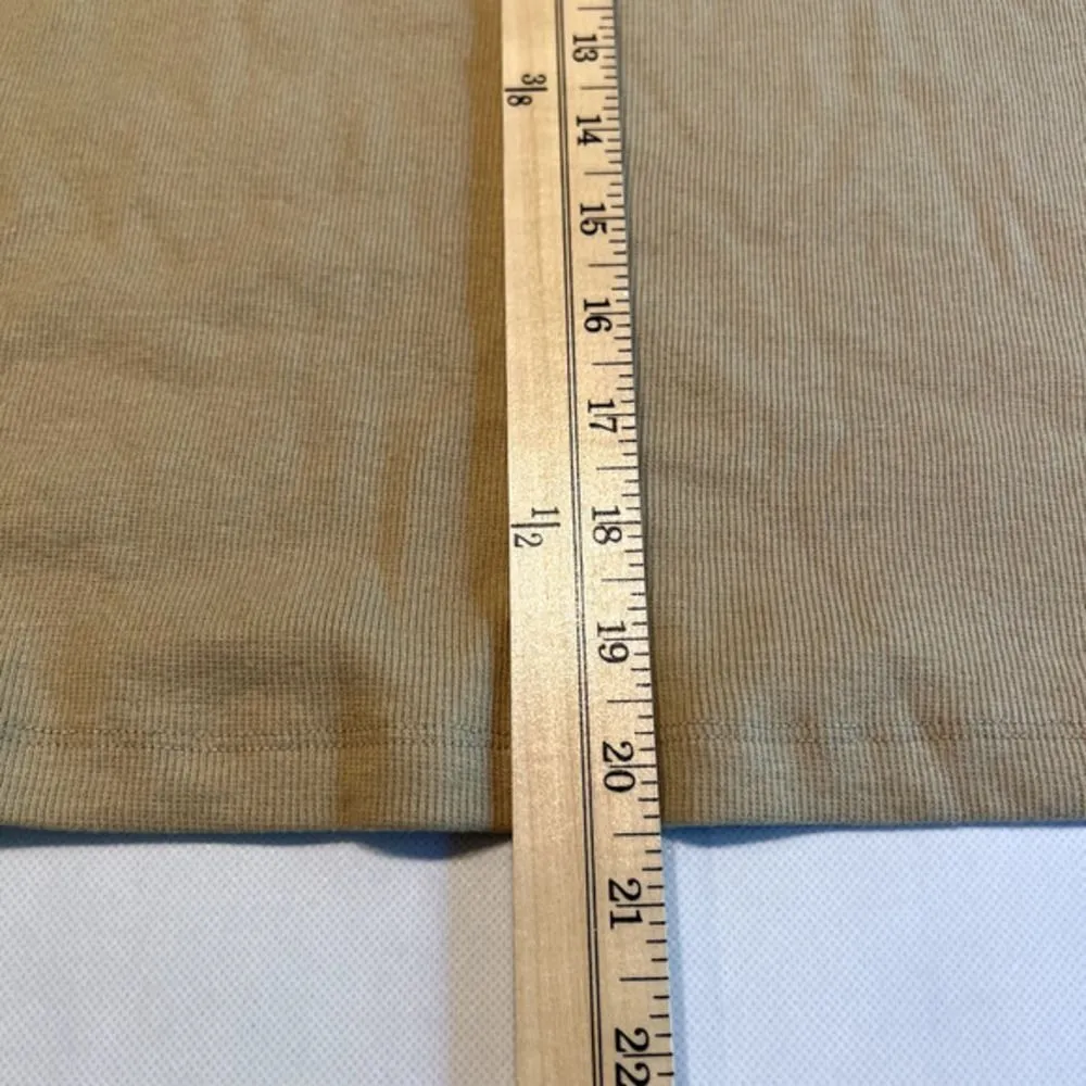 BP Womens 3X Tank‎ Top High Neck Sleeveless Casual Knit Ribbed Sand - Image 7