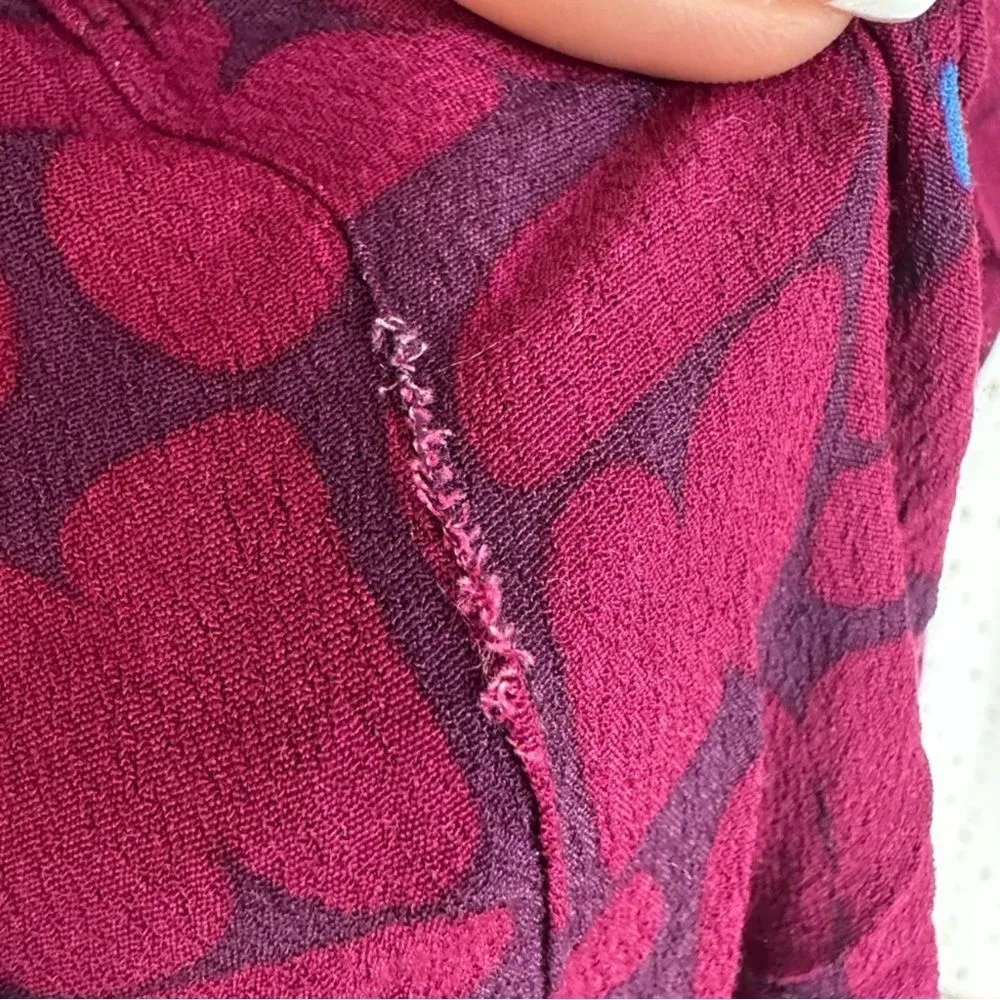 Ava Sky Fight Eel Women's Long Sleeve Button Down Blouse Chest Pocket XS Purple - Image 8