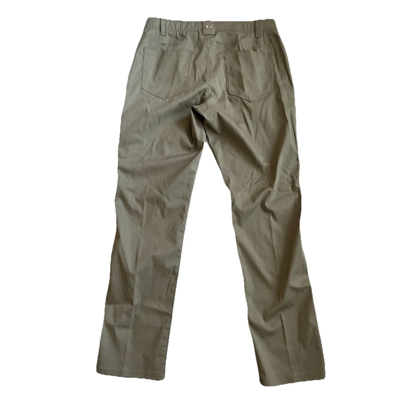 Under Armour Rip Stop Pants Dark Tan Sz 12 Loose Outdoor Hiking - Image 2