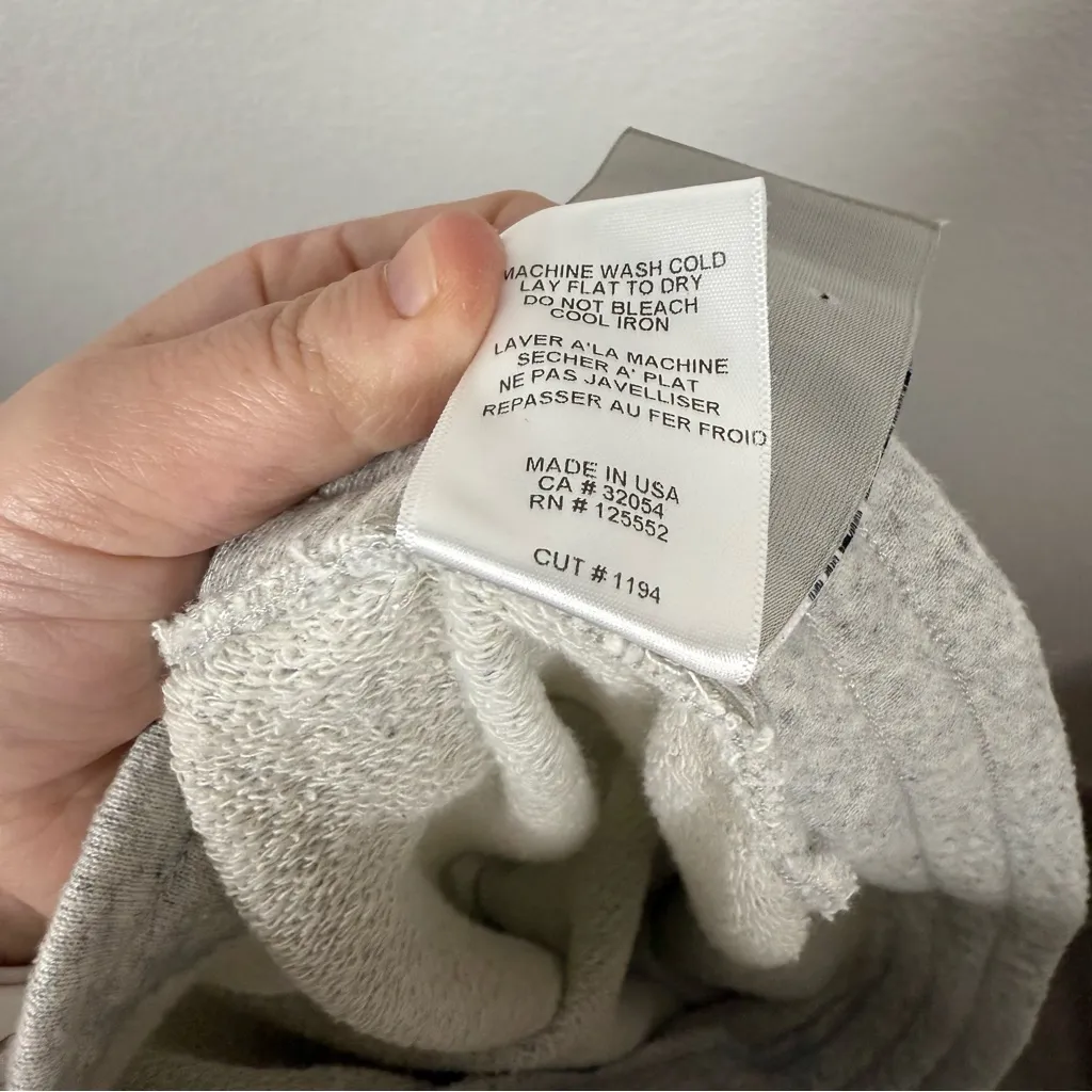 Anthropologie Dolan Left Coast French Terry Swing Skirt Grey Size L - Image 7