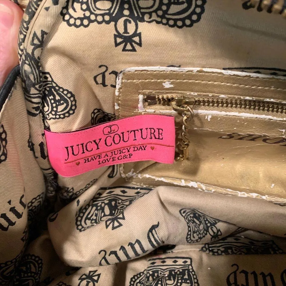 Juicy Couture Black 100% Cowhide Leather Purse - Image 8