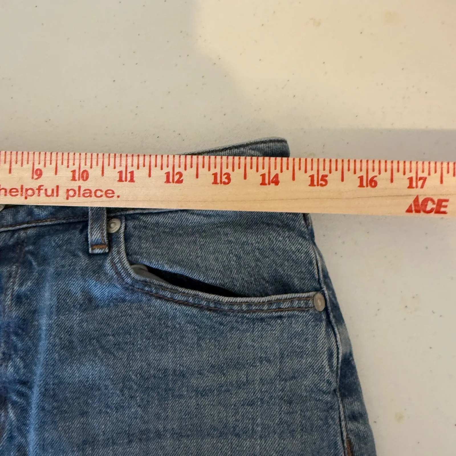 LOFT Denim Midi Skirt Womens 6 Straight Front Slit Cotton Stretch Western Casual - Image 7