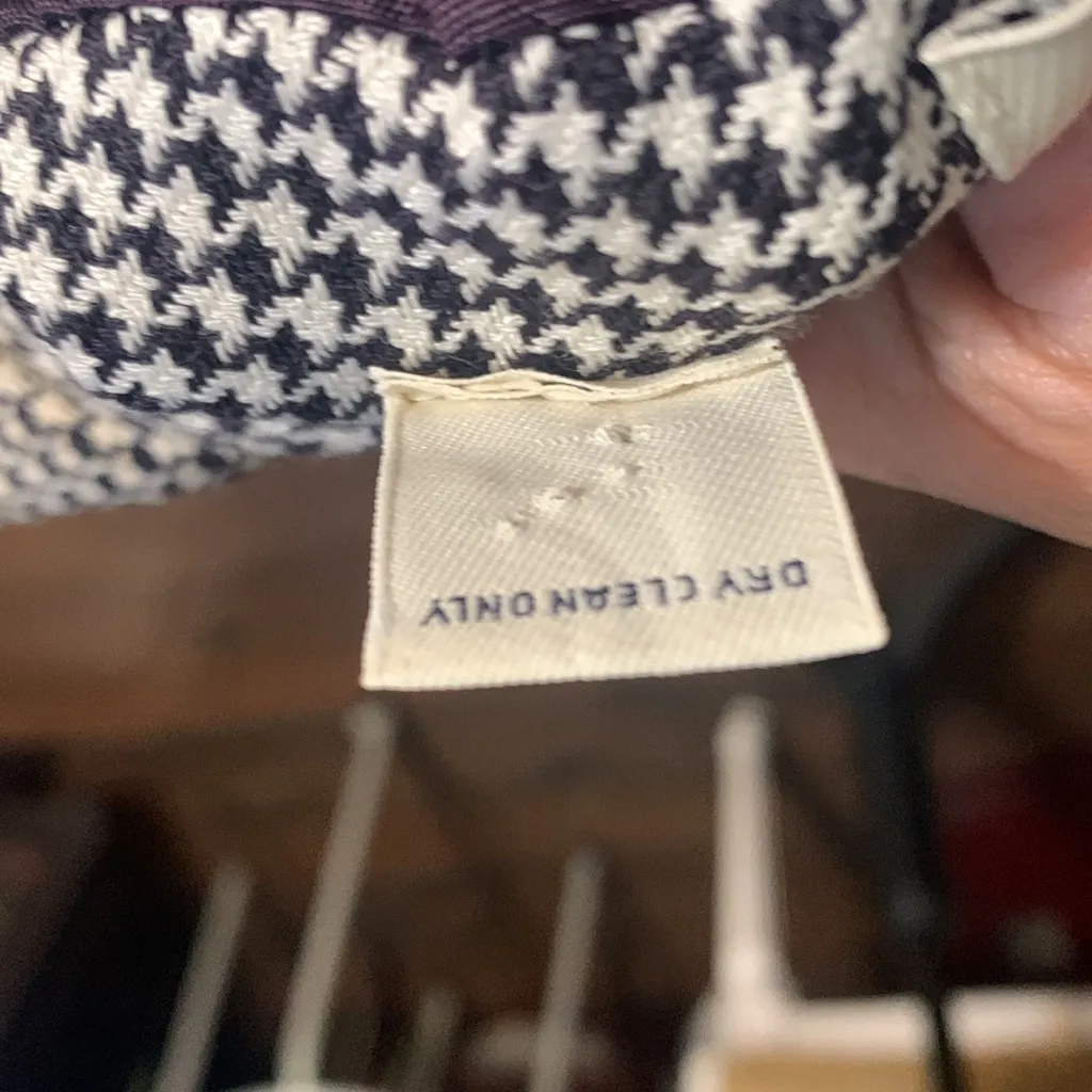 Size 6P Ann Taylor Loft houndstooth long blazer - Image 5