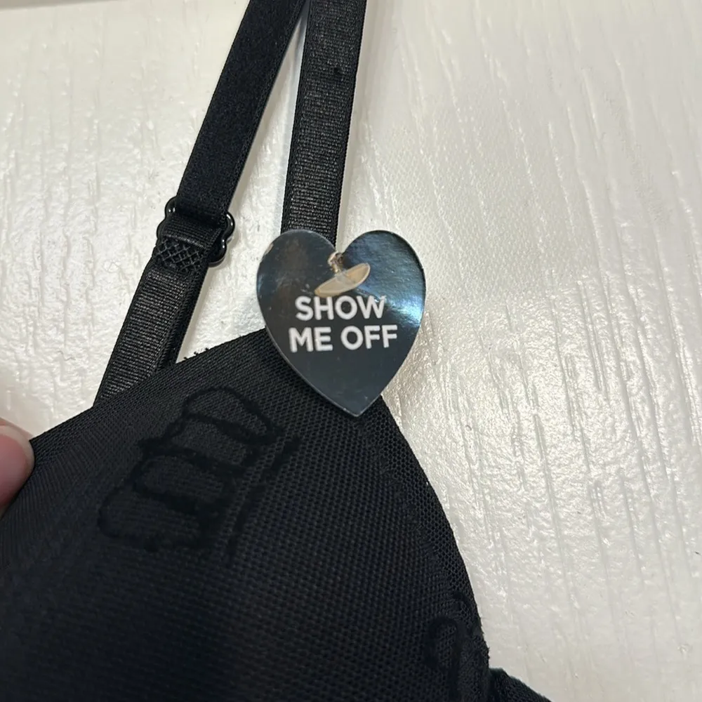 Juicy Couture Sheer Black Lingerie Teddy Babydoll Set Size Large NWT #7787 - Image 5