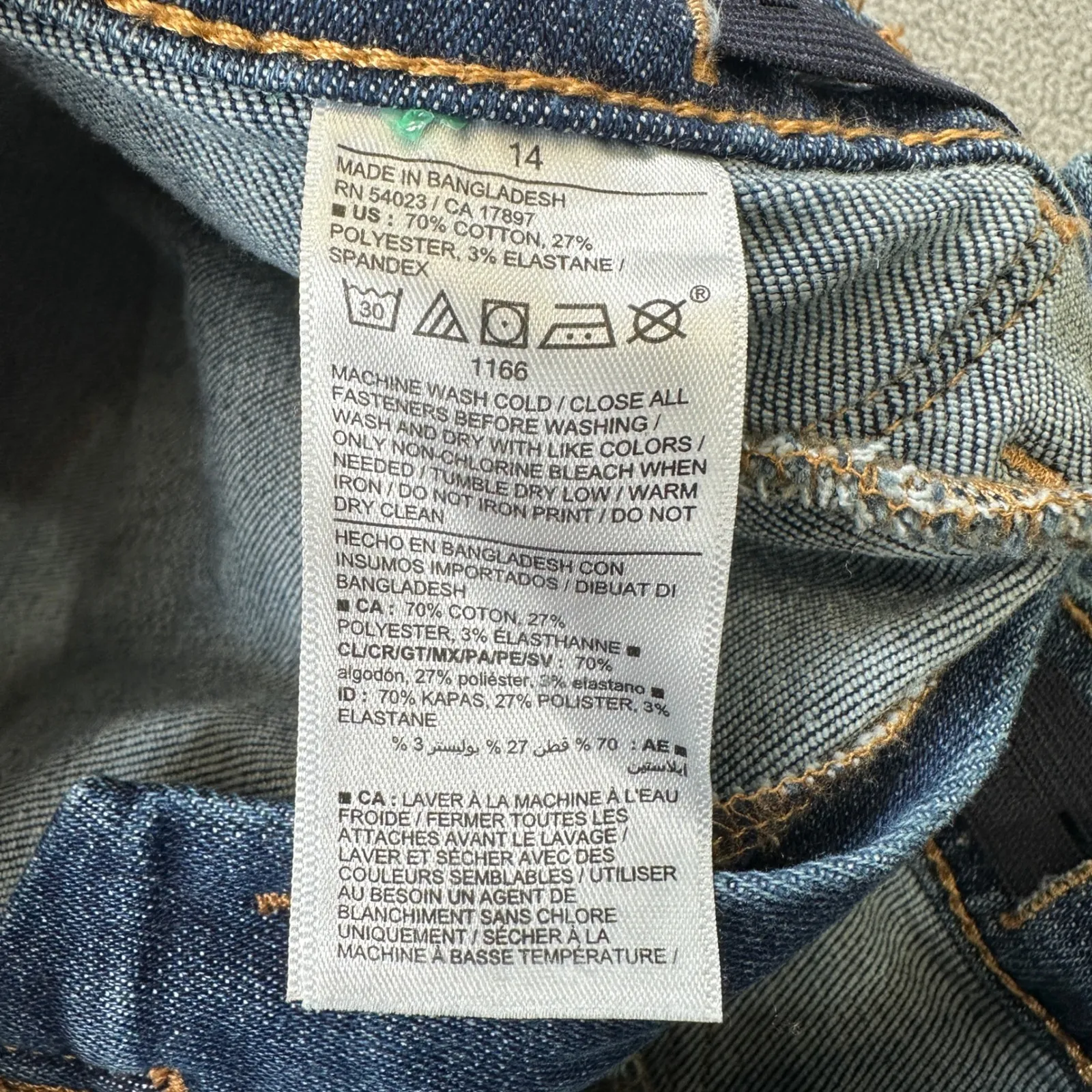 Old Navy Womens Jeans 14 24x26 Blue High Rise Rockstar Jeggings Ripped Denim - Image 6