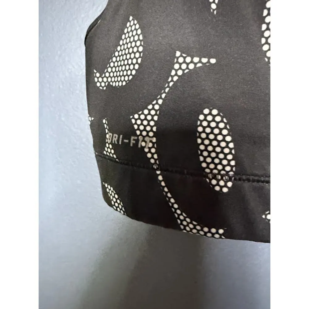 Nike Athletic Bra Sports Bra Size Small No Padding Dri Fit Letter Pattern - Image 5