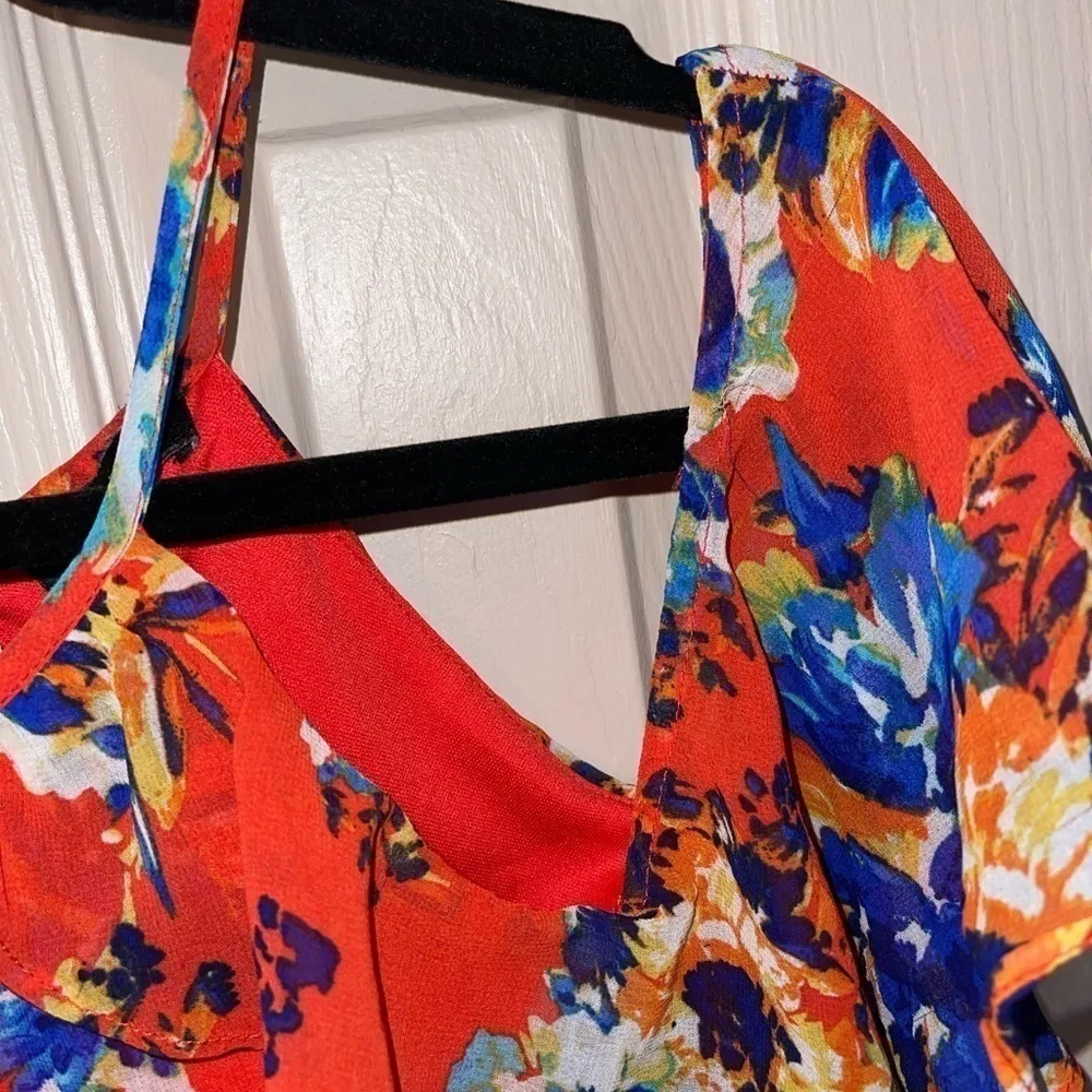 As U Wish Floral Cold Shoulder Mini Dress​ - Image 2