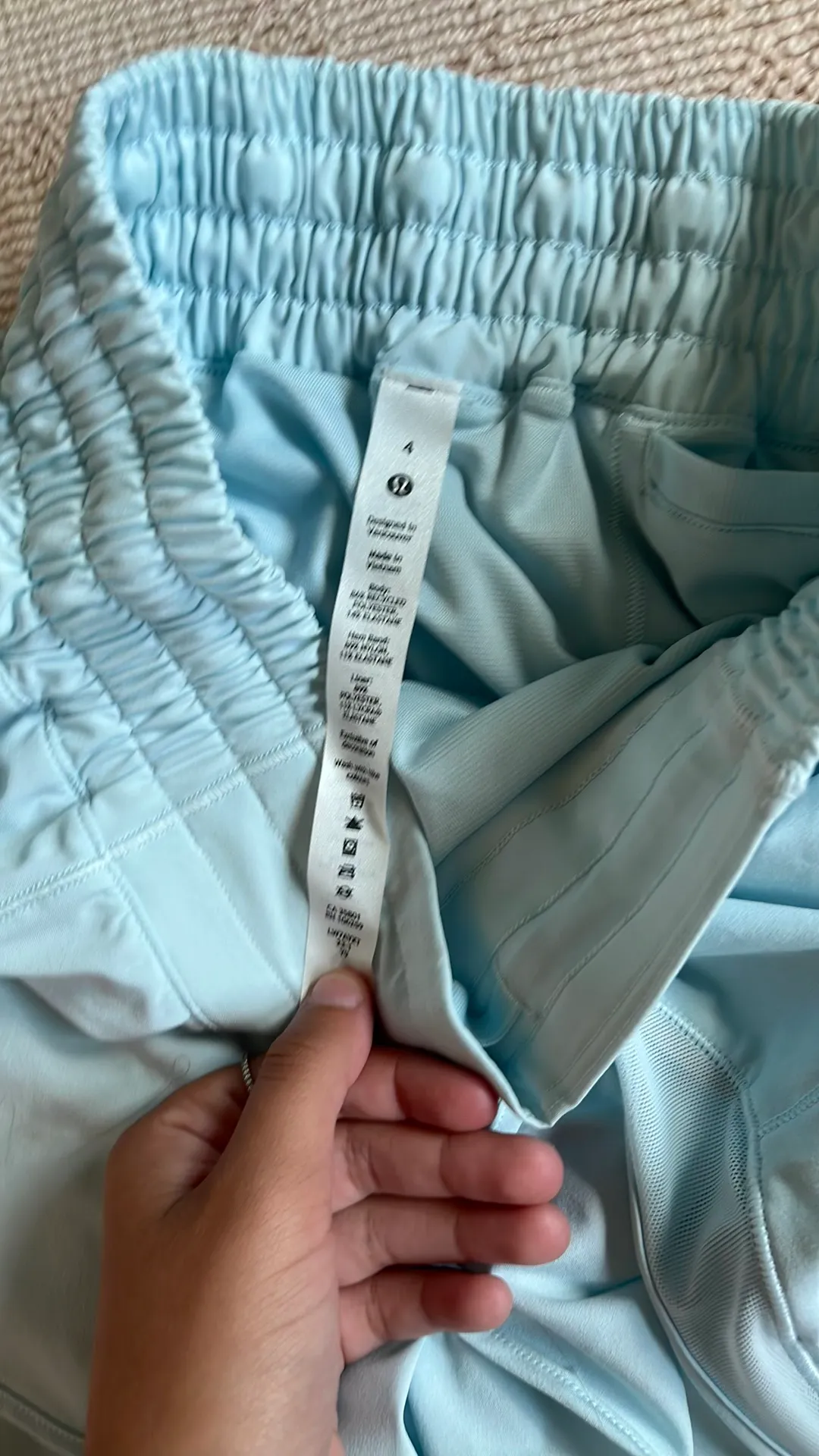 Hotty Hot Shorts 4” Light Blue - Image 3