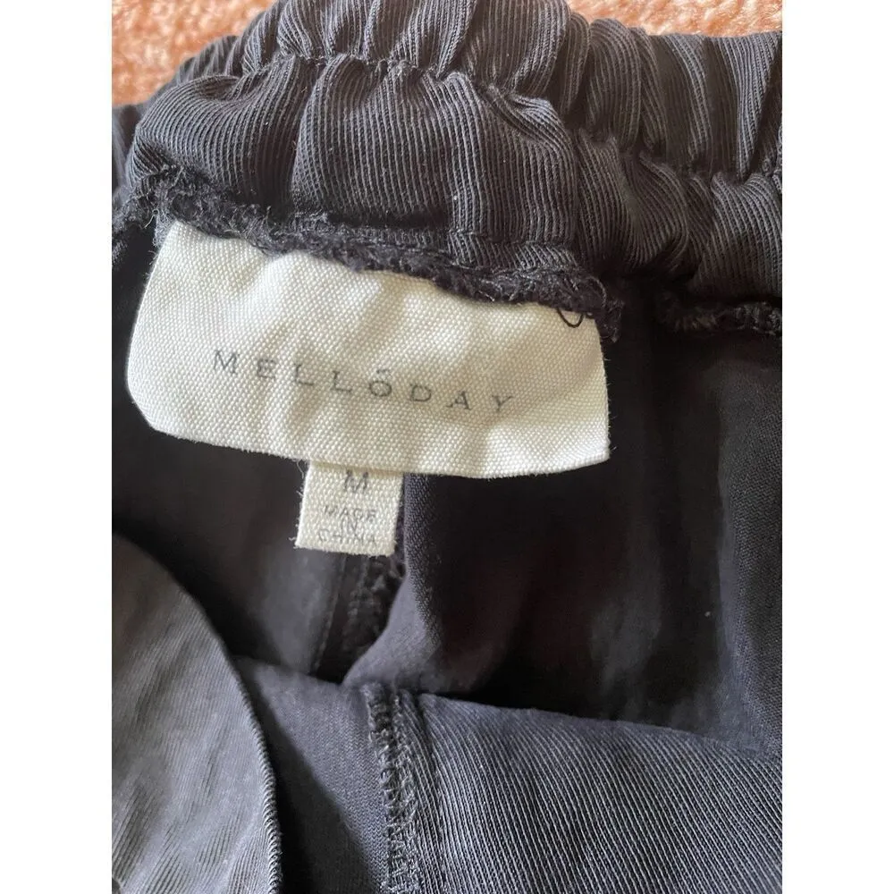 MELLODAY Women’s Black High Rise Wide Leg Pants Size M - Image 4