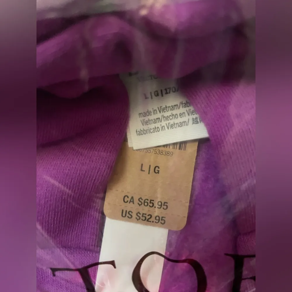 NWT Victoria’s Secret Pink Hoodie Size L Couture Fuchsia Color Sans Logo - Image 5