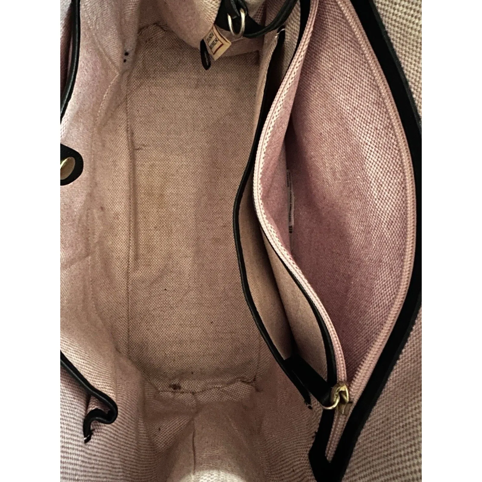 Dooney & Bourke Vintage Croco Embossed Black Leather Satchel Purse Tassels Large - Image 12