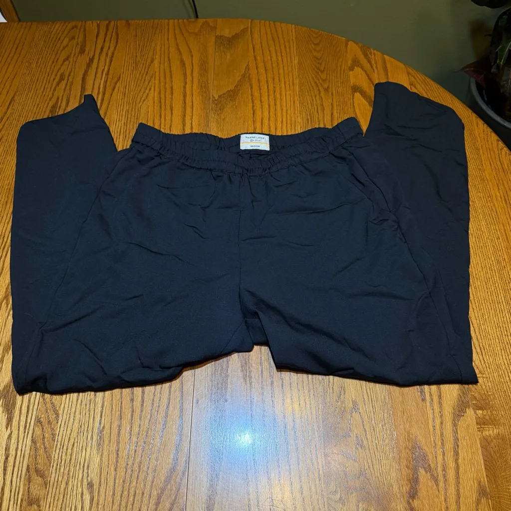 Marine Layer Re-spun Black Pants Size Medium - Image 3