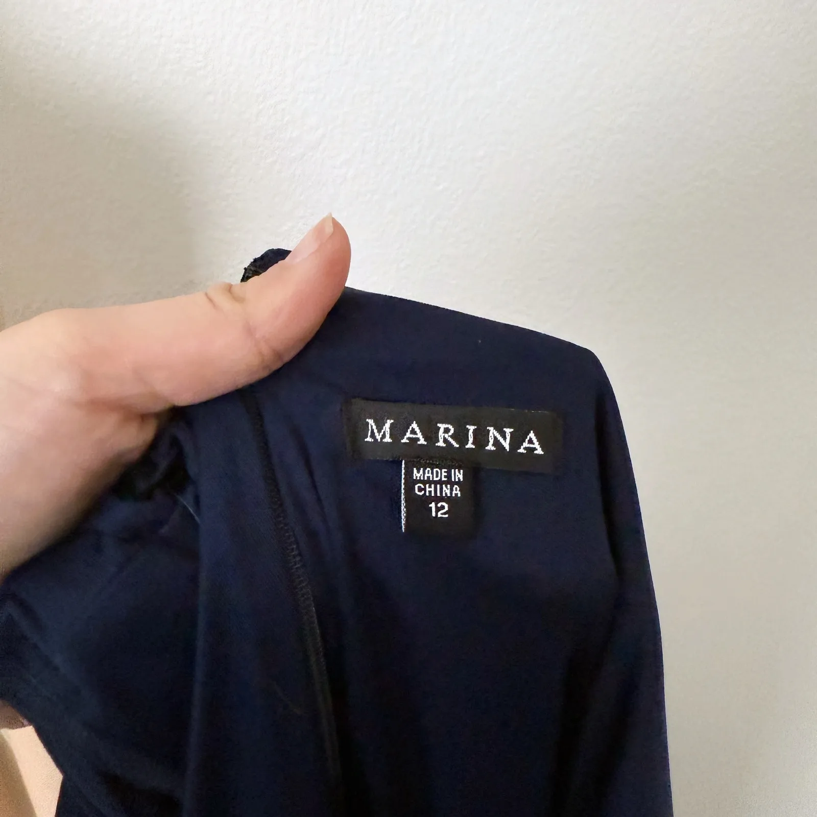 [Marina] Navy Blue Chiffon V - Image 10