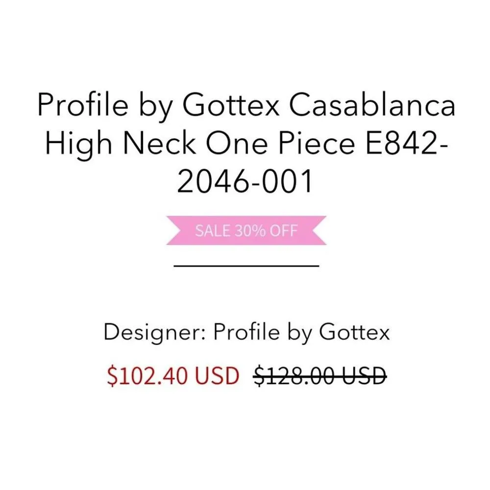 NWT Profile By Gottex Casablanca Lace - Image 13