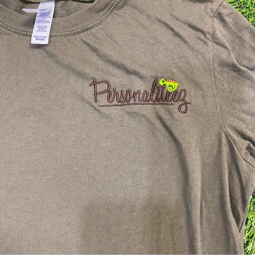 Army Green “Personality” Chameleon Long Sleeve Top - Image 4