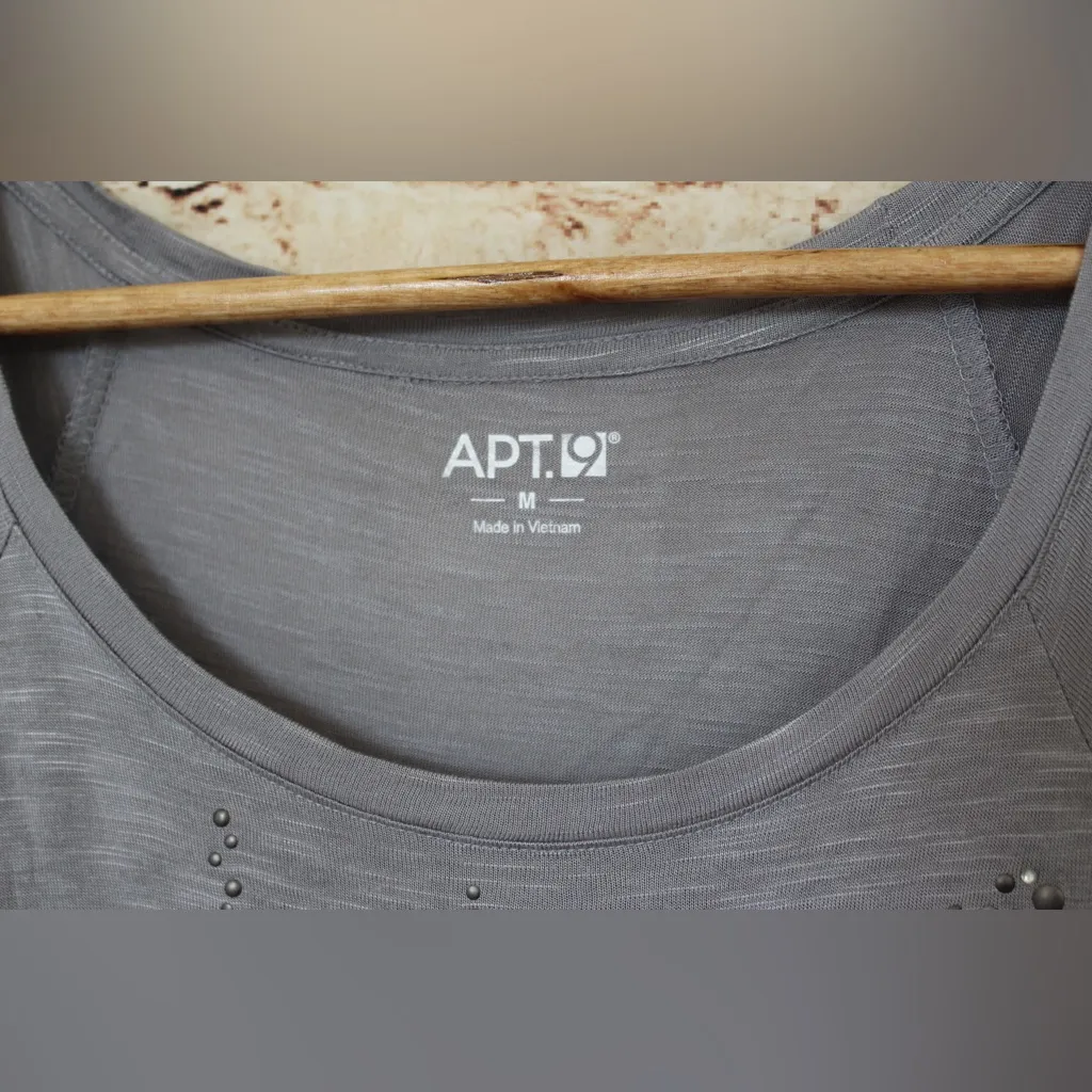 Apt. 9 Silver Studded Women's Tee - Image 3