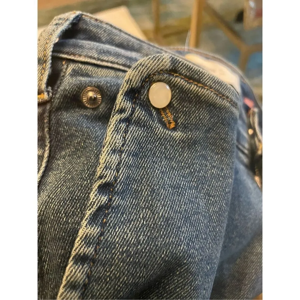 Anthropologie Pilcro High Rise Cigarette Jeans Blue Stretch size 27 - Image 9