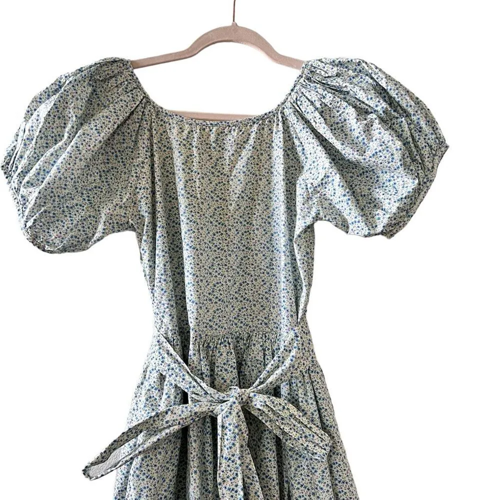 Loveshackfancy Floral Lais‎ Celebration 100% Cotton Poplin Midi Dress sz 0 - Image 7