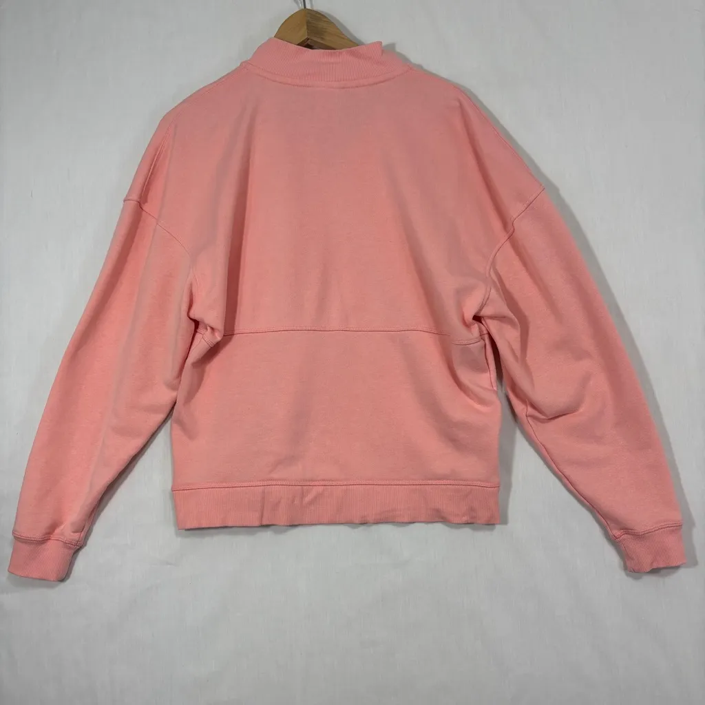 Champion Quarter Zip Sweatshirt Women S Pastel Soft Peach Athleisure Comfy Cozy - Image 4
