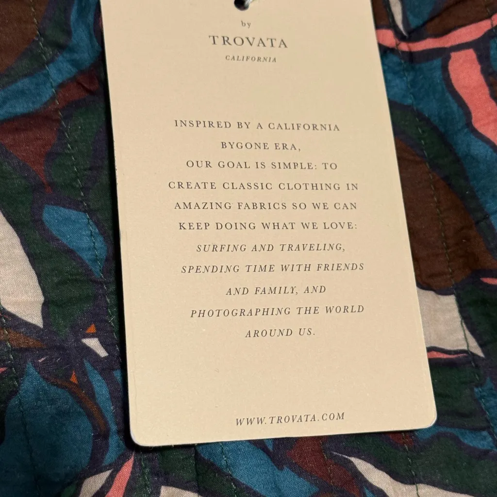 NWT Trovata Birds Of Paradise Quilted Blazer Size Small Red - Image 6