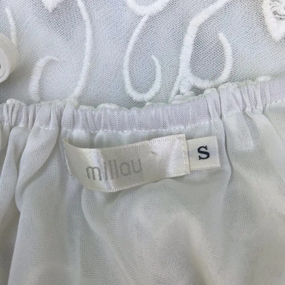 Millau white sheer lace cutout mini dress - Image 5