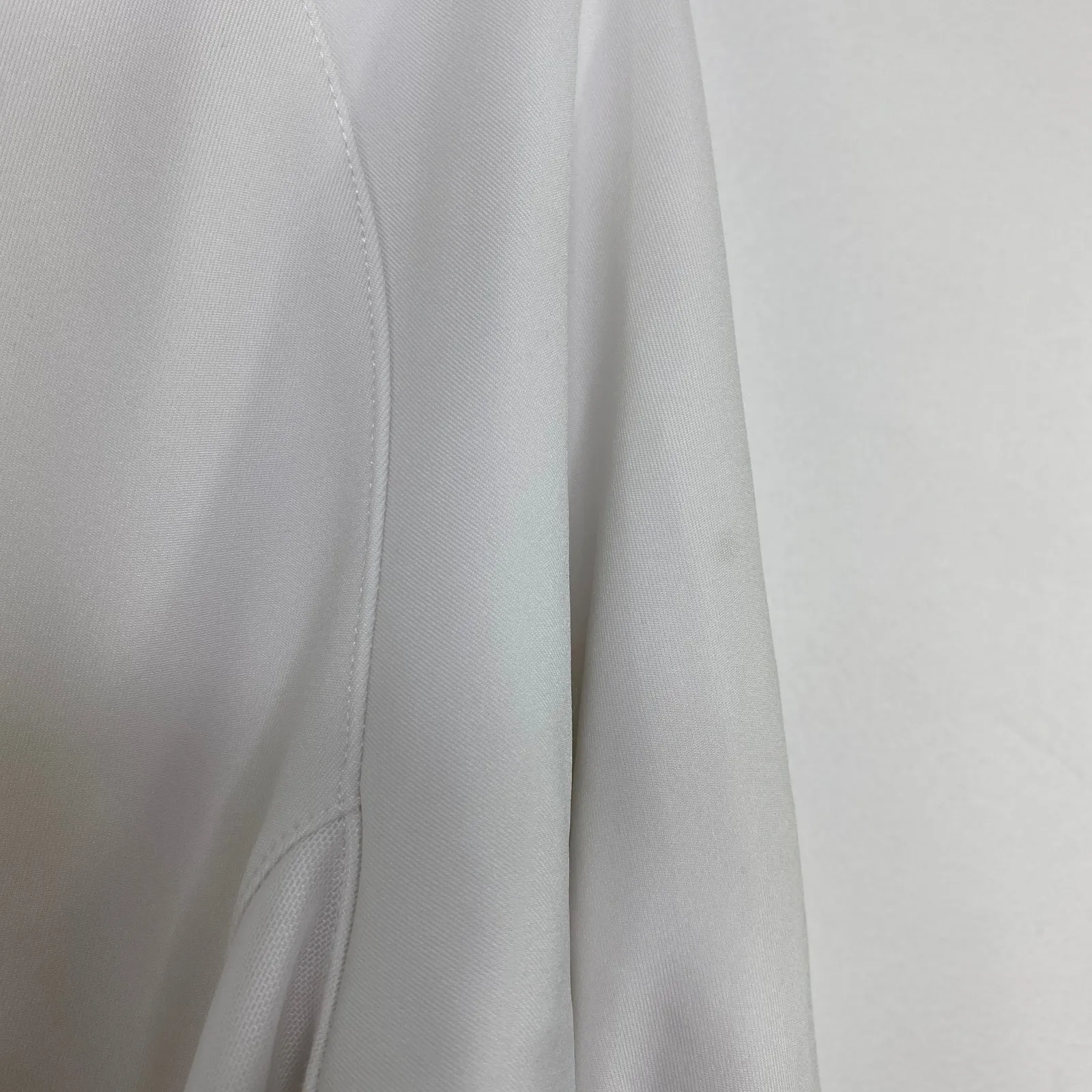 Prince Tennis White Long Sleeve Zip Mesh Side Panel Jacket Women's Size Medium M - Image 3