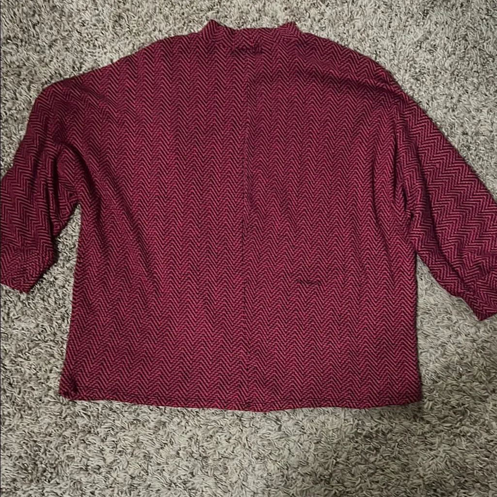 Adrienne Vittadini Pink Crew Neck Sweater - Image 4