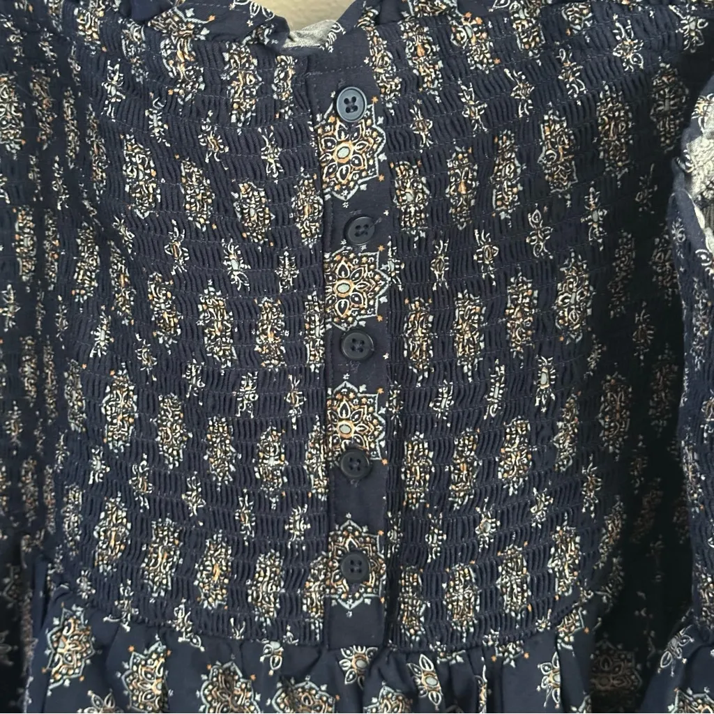 Torrid 3 babydoll smocked tank top sleeveless strapless women’s 3xl 3x navy blue - Image 7