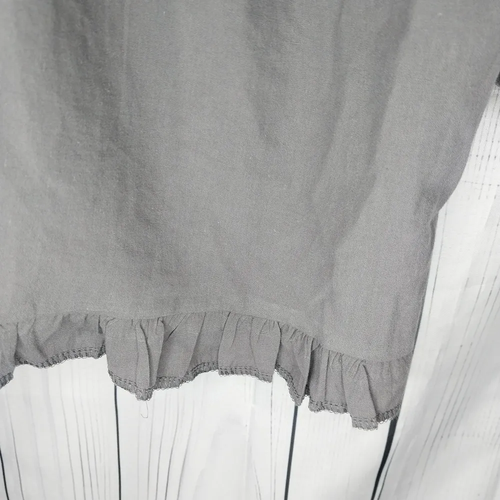 Misslook Gray and Black Women's V-Neck  Oversized Top - Image 7