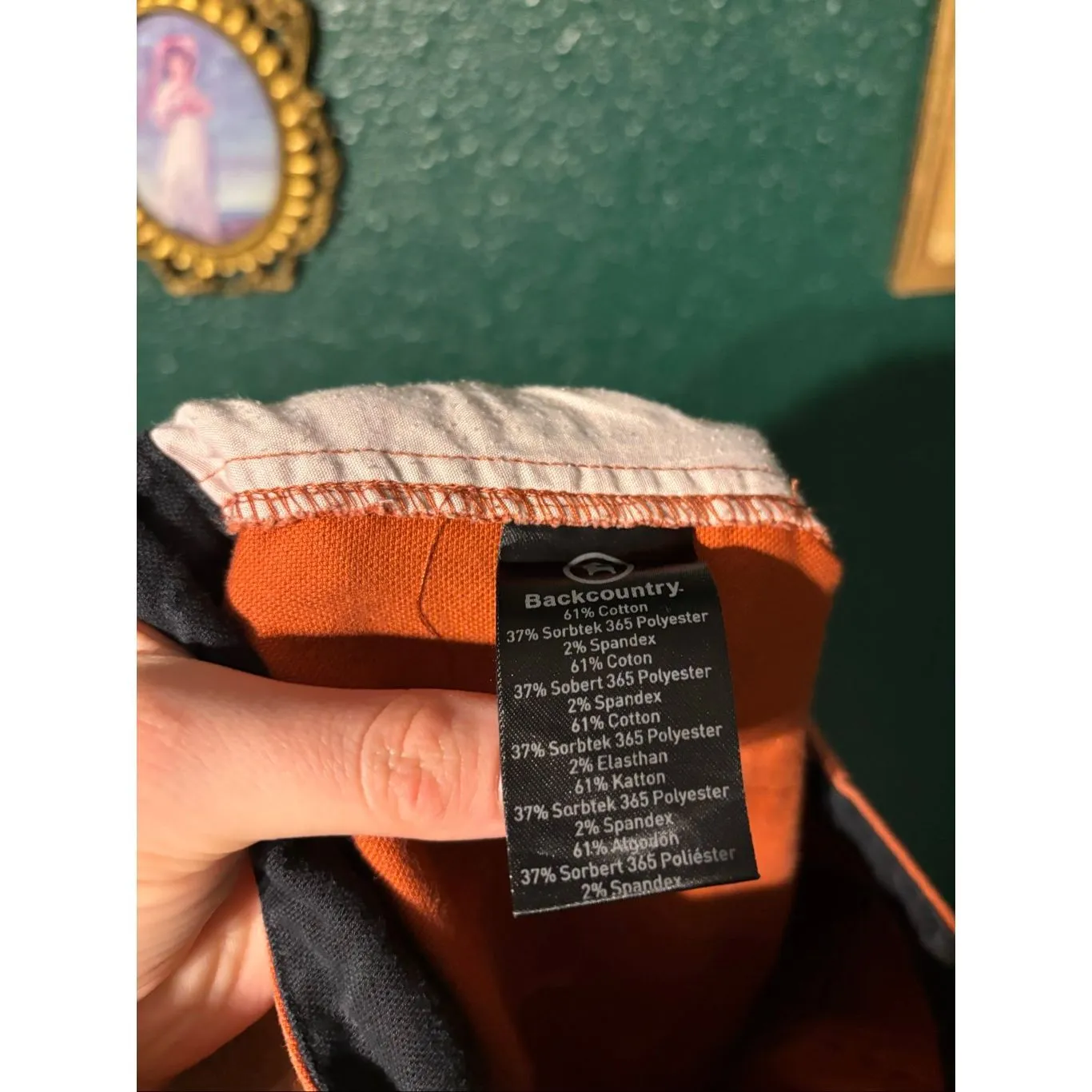 Backcountry Orange Cropped Wide Leg Pants Sz 29 - Image 4