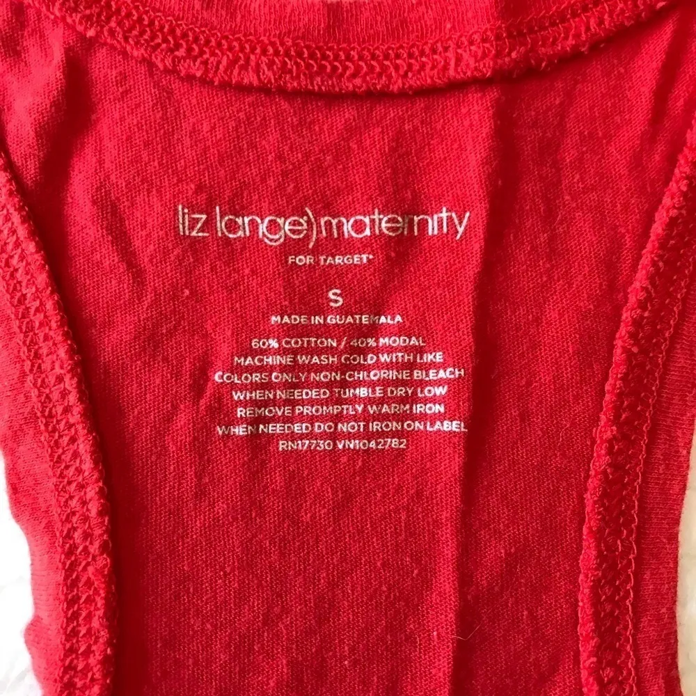 Liz Lange Maternity Tank Top Orange Size undefined - Image 4